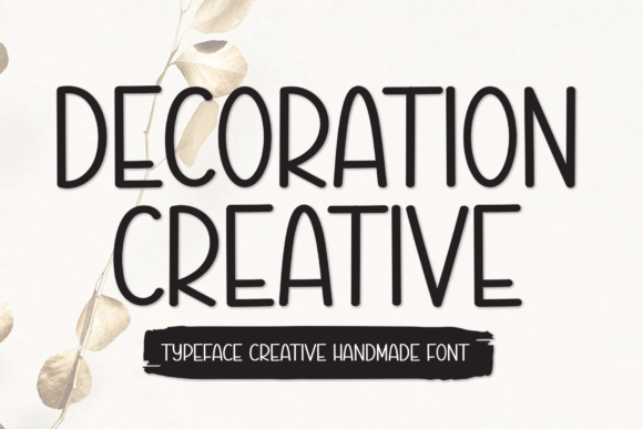 Decoration Creative: A Handwritten Font for Modern Design
