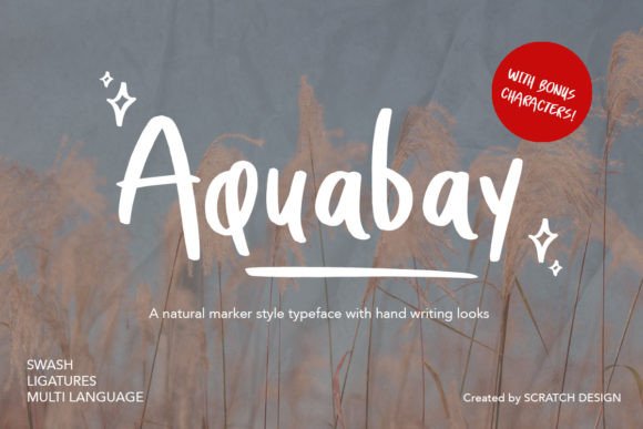 Discover Aquabay: A Handwritten Font with a Charming Spirit