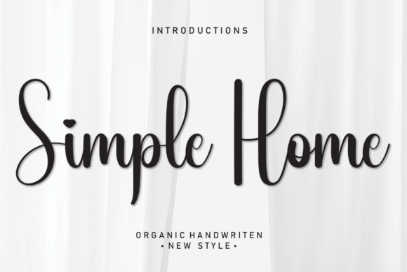 Discover the Elegance of Simple Home Font