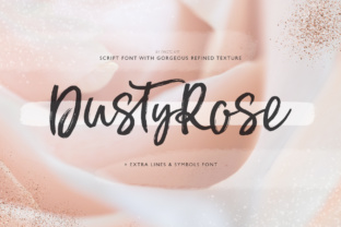 Dusty Rose: A Font with Handwritten Charm and Clean Design
