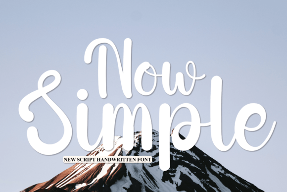 Now Simple: A Handwritten Font for Elegant, Standout Designs