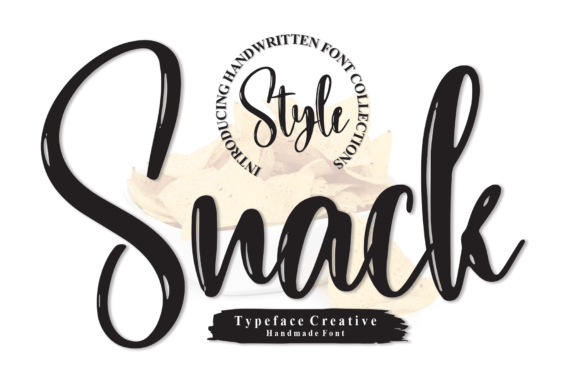 Snack: A Handmade Script Font for Romantic Designs